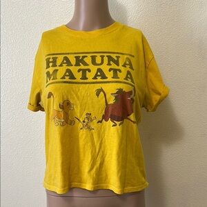 Disney Woman’s Yellow Hakuna Matata T-Shirt